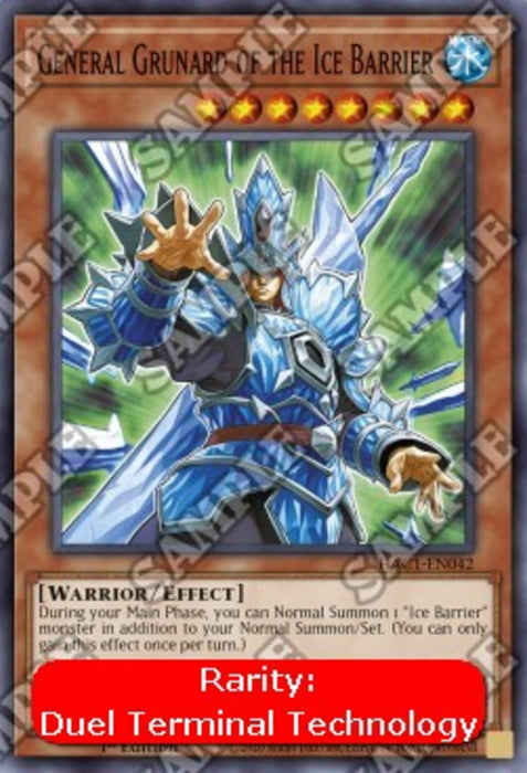 General Grunard of the Ice Barrier (V.2) HAC1-EN042 Parallel Rare Englisch
