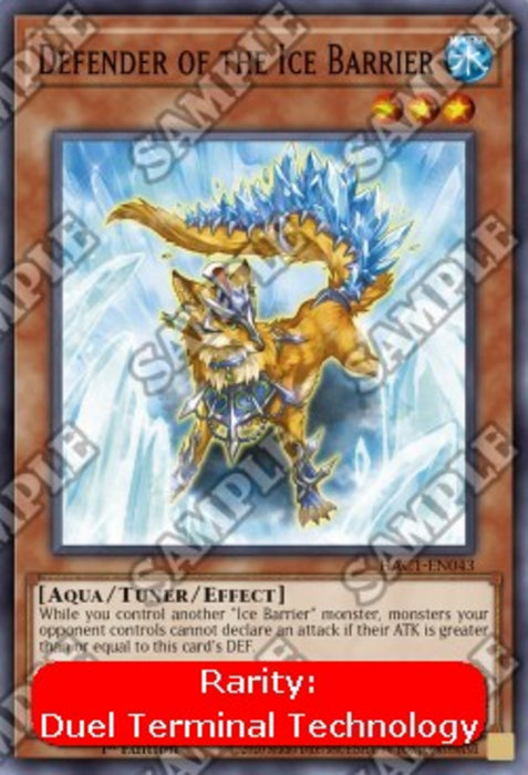 Defender of the Ice Barrier (V.2) HAC1-EN043 Parallel Rare Englisch