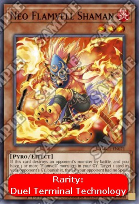Neo Flamvell Shaman (V.2) HAC1-EN071 Parallel Rare Englisch