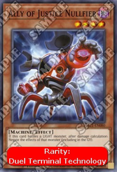 Ally of Justice Nullfier (V.2) HAC1-EN080 Parallel Rare Englisch