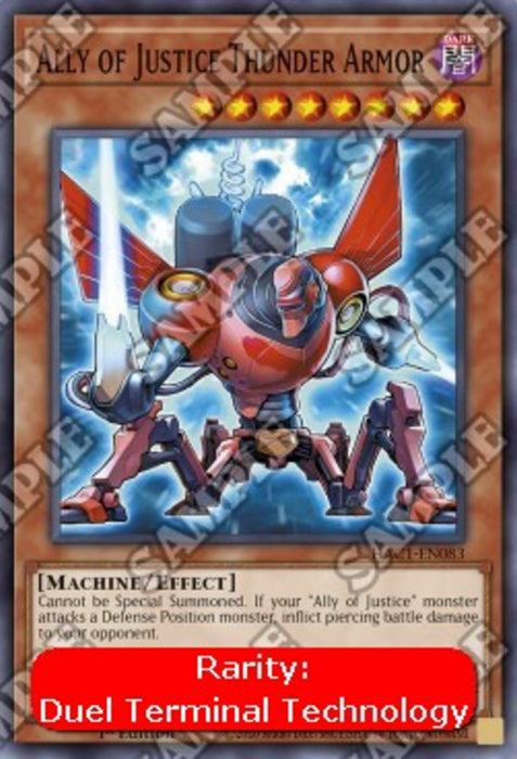 Ally of Justice Thunder Armor (V.2) HAC1-EN083 Parallel Rare Englisch