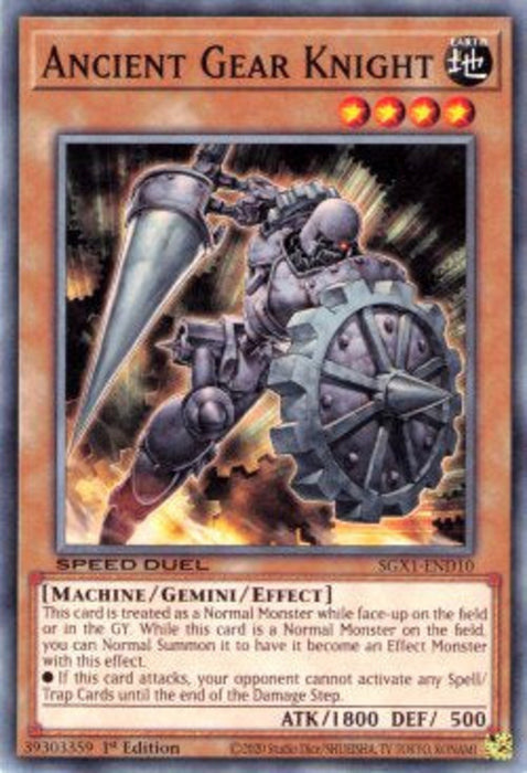 Ancient Gear Knight SGX1-END10 Common Englisch