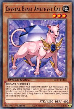 Crystal Beast Amethyst Cat SGX1-ENF02 Common Englisch