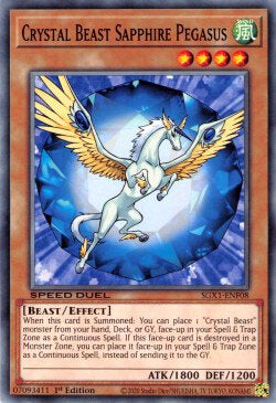 Crystal Beast Sapphire Pegasus (V.1) SGX1-ENF08 Common Englisch