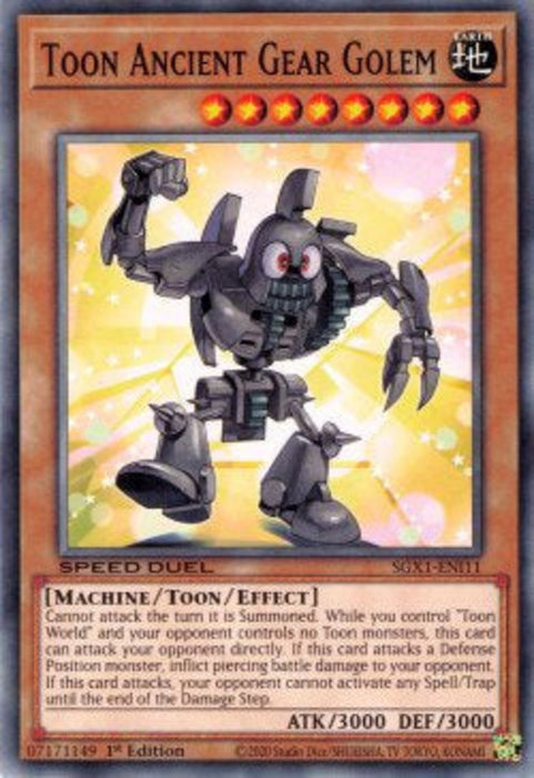 Toon Ancient Gear Golem SGX1-ENI11 Common Englisch
