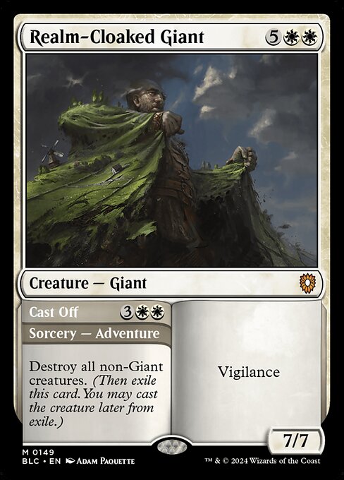 Realm-Cloaked Giant // Cast Off - Back Face