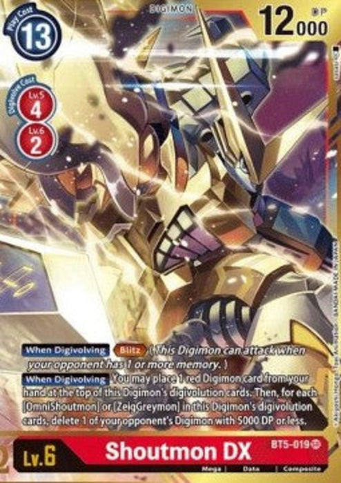 Shoutmon DX (BT5-019) (V.2) BT-05 Alternative Art Englisch