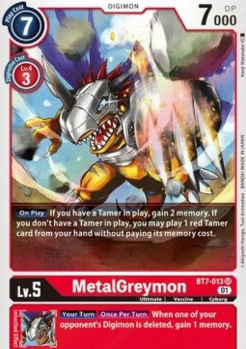 MetalGreymon (BT7-013) (V.1) BT-07 Super Rare Englisch