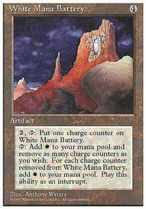 White Mana Battery 4ED- Rare Englisch