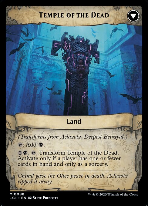 Aclazotz, Deepest Betrayal // Temple of the Dead - Back Face