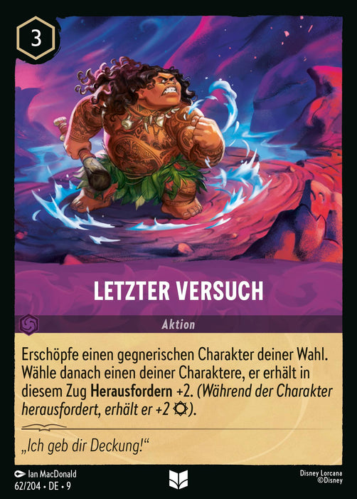 Letzter Versuch 9FAB-062 Uncommon Deutsch