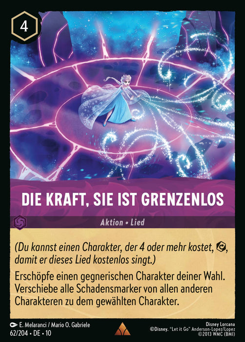 Die Kraft, sie ist grenzenlos (V.1) 10WHI-062 Rare Deutsch