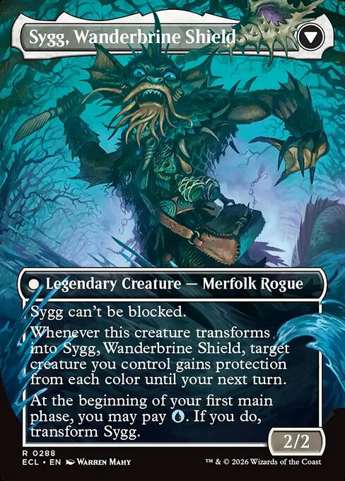 Sygg, Wanderwine Wisdom // Sygg, Wanderbrine Shield - Back Face