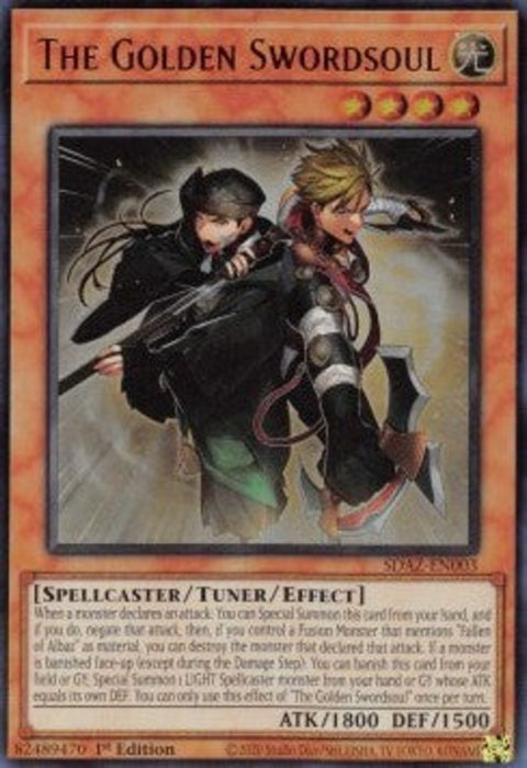 The Golden Swordsoul SDAZ-EN003 Ultra Rare Englisch