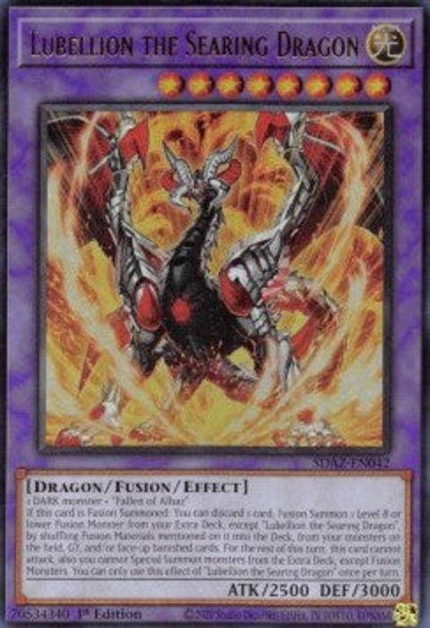 Lubellion the Searing Dragon SDAZ-EN042 Ultra Rare Englisch
