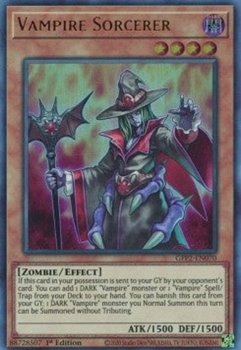 Vampire Sorcerer GFP2-EN070 Ultra Rare Englisch