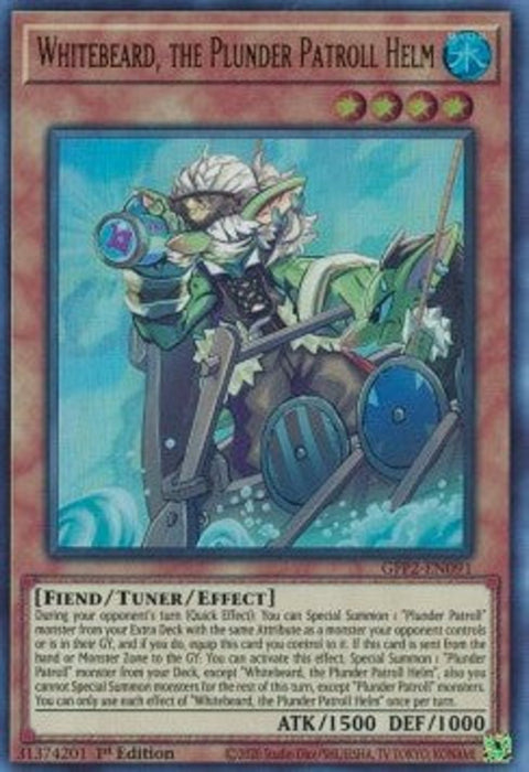 Whitebeard, the Plunder Patroll Helm GFP2-EN091 Ultra Rare Englisch