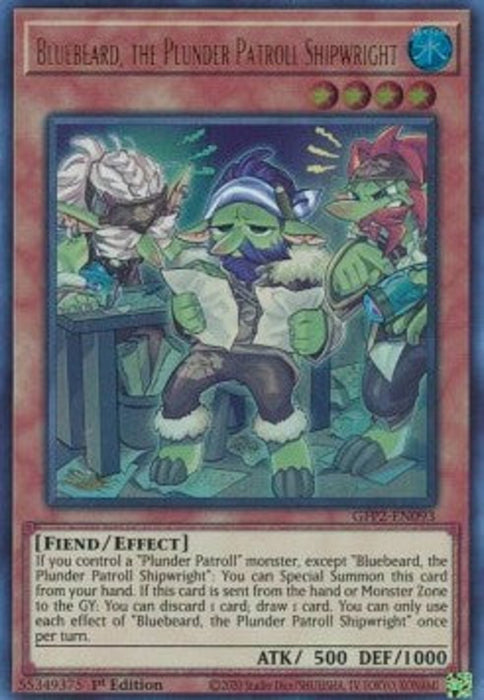 Bluebeard, the Plunder Patroll Shipwright GFP2-EN093 Ultra Rare Englisch