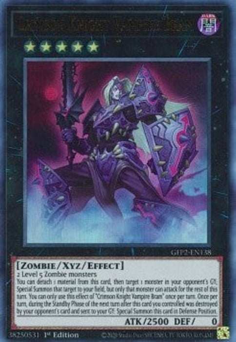 Crimson Knight Vampire Bram GFP2-EN138 Ultra Rare Englisch
