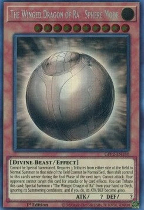 The Winged Dragon of Ra - Sphere Mode GFP2-EN180 Ghost Rare Englisch