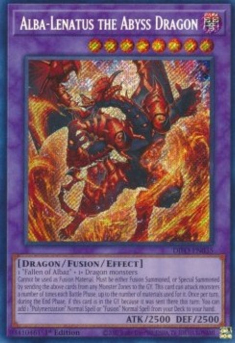 Alba-Lenatus the Abyss Dragon (V.1) DIFO-EN035 Secret Rare Englisch