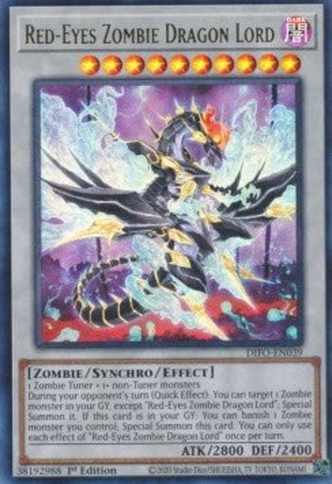 Red-Eyes Zombie Dragon Lord DIFO-EN039 Ultra Rare Englisch