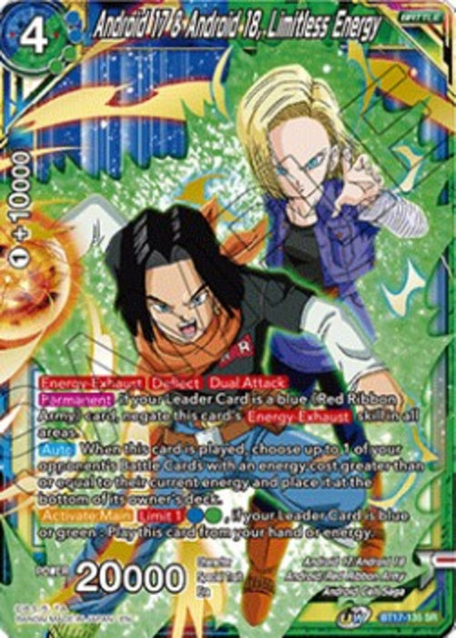 Android 17 & Android 18, Limitless Energy BT17 Super Rare Englisch