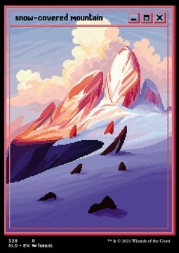 Snow-Covered Mountain (V.1) SLDSV-328 Rare Englisch