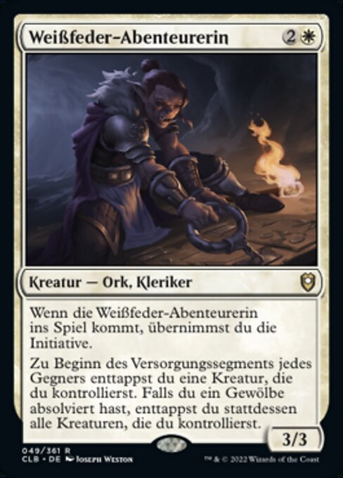 Weißfeder-Abenteurerin CLB-49 Rare Deutsch