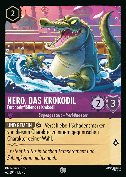 Nero, das Krokodil - Furchteinflößendes Krokodil (V.1) 8JAF-065 Common Deutsch