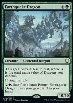 Earthquake Dragon CLB-228 Rare Englisch