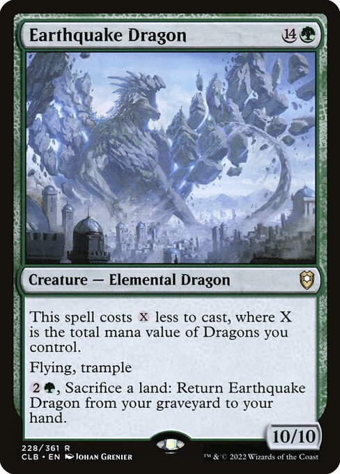 Earthquake Dragon CLB-228 Rare Englisch
