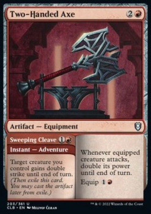 Two-Handed Axe // Sweeping Cleave CLB-203 Uncommon Englisch