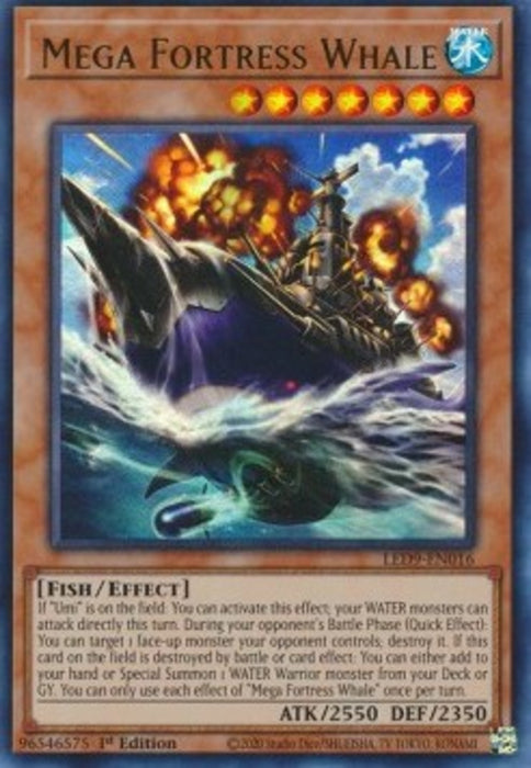 Mega Fortress Whale LED9-EN016 Ultra Rare Englisch