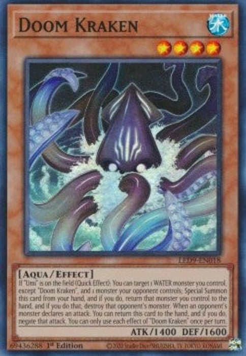 Doom Kraken LED9-EN018 Super Rare Englisch