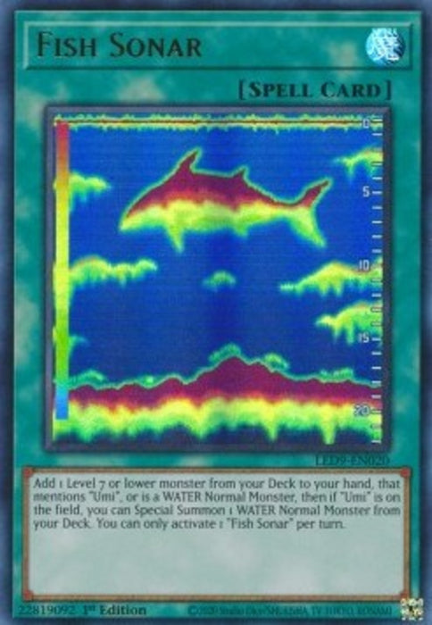 Fish Sonar LED9-EN020 Ultra Rare Englisch