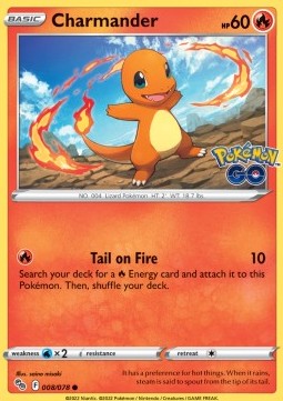 Charmander PGO-008 Common Englisch