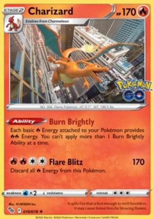 Charizard PGO-010 Holo Rare Englisch