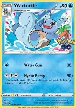 Wartortle PGO-016 Uncommon Englisch