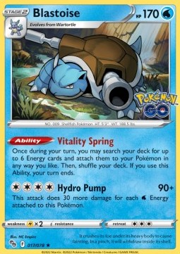 Blastoise PGO-017 Holo Rare Englisch