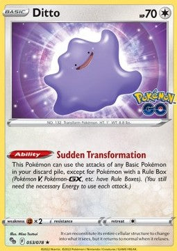 Ditto PGO-053 Holo Rare Englisch
