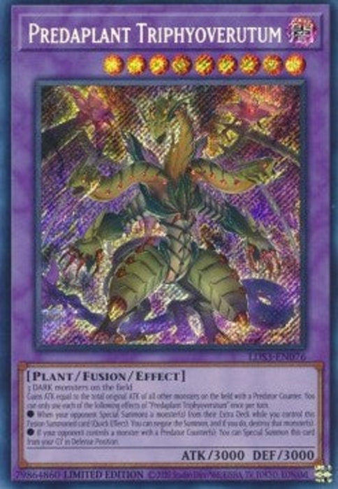 Predaplant Triphyoverutum LDS3-EN076 Secret Rare Englisch
