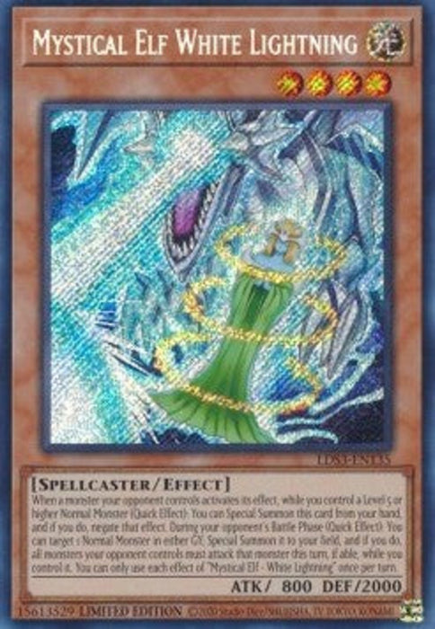 Mystical Elf - White Lightning LDS3-EN135 Secret Rare Englisch