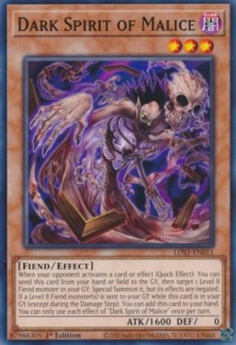 Dark Spirit of Malice LDS3-EN011 Common Englisch