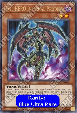 Evil HERO Infernal Prodigy (V.3) LDS3-EN024 Ultra Rare Englisch