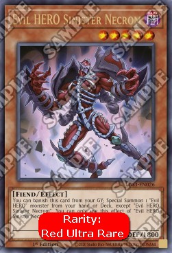 Evil HERO Sinister Necrom (V.2) LDS3-EN026 Ultra Rare Englisch