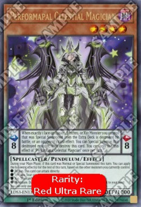 Performapal Celestial Magician (V.2) LDS3-EN130 Ultra Rare Englisch