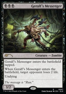 Geralf's Messenger SLDAS-9997 Rare Englisch