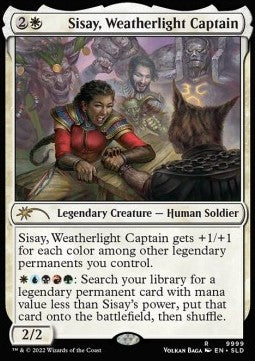 Sisay, Weatherlight Captain SLDAS-9999 Rare Englisch