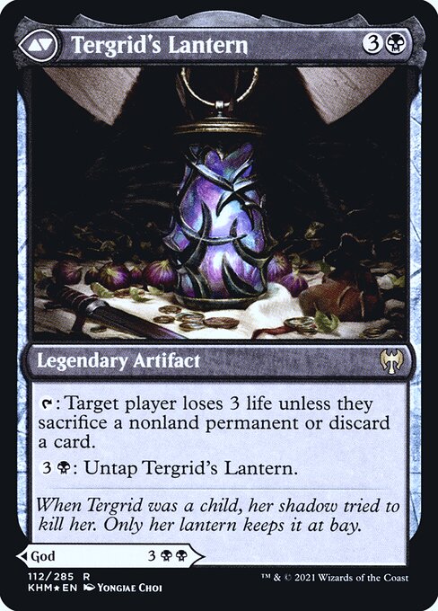 Tergrid, God of Fright // Tergrid's Lantern - Back Face